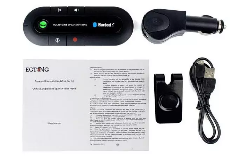 Автомобільний бездротовий динамік-гучномовець Bluetooth Hands Free kit HB 505-BT (спікерфон) | Зображення 3
