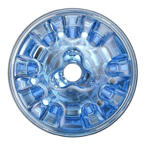 Мастурбатор Fleshlight Quickshot Turbo Blue Ice, компактний, чудово для пар і мінету | Зображення 2