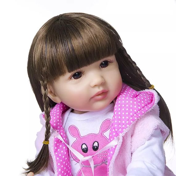 Силиконовая Коллекционная Кукла Реборн Reborn Девочка Милана ( Виниловая Кукла ) Высота 55 См | Зображення 2
