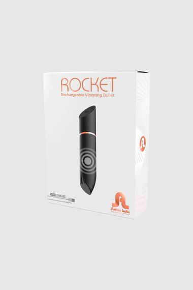 Віброкулька у вигляді помади Adrien Lastic Rocket чорна sexstyle | Зображення 5