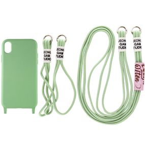 Чехол TPU two straps California для Apple iPhone XR (6.1") Силикон, Зеленый / Pistachio