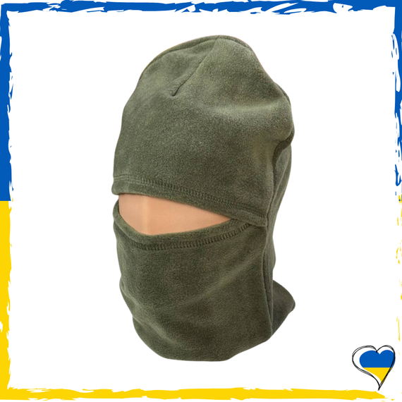Балаклава хакі флісова. Балаклава на флісі хакі. Балаклава чоловіча, підліткова