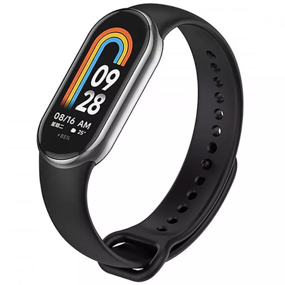 Силиконовый ремешок для Xiaomi Mi Band 8/9 Черный / Black