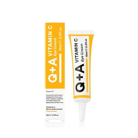 Крем для зони навколо очей Q+A Vitamin C Eye Cream (15 ml) | Зображення 1