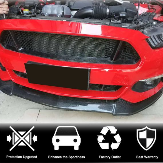 Решетка радиатора (2015-2017, Карбон) для Ford Mustang | Зображення 1