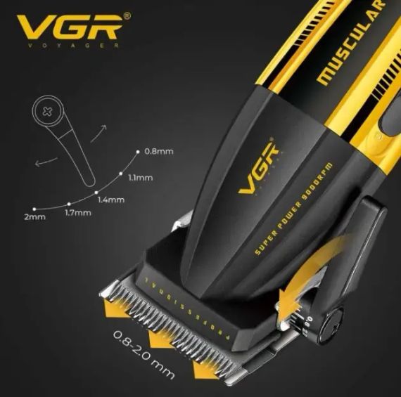 Акумуляторна машинка для стрижки VGR V-285 з насадками | Зображення 3
