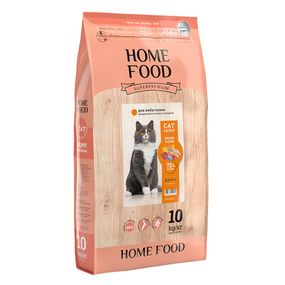 Сухой корм Home Food для взрослых кошек Chicken & Liver для привередливых для мочевыделительной системы 10 кг