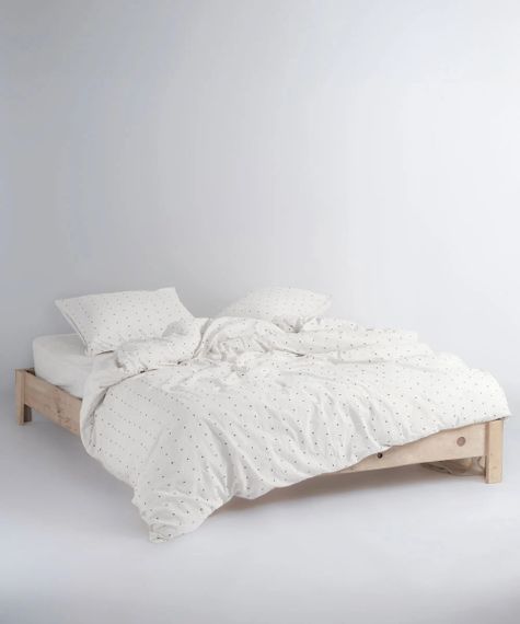 Постільна білизна Limasso Stonewashed 200 х 220 см Point Snow White