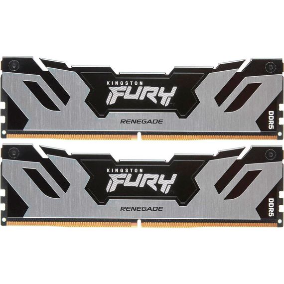 Модуль пам&#039;яті для комп&#039;ютера DDR5 32GB (2x16GB) 8000 MHz Renegade Silver XMP Kingston Fury (ex.HyperX) (KF580C38RSK2-32)