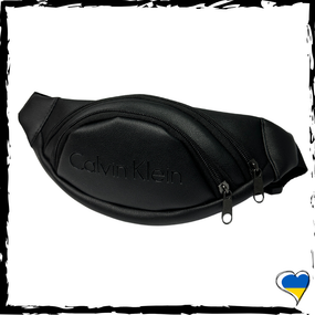 Бананка Calvin Klein з екошкіри. Сумка поясна. Сумка через плече CK