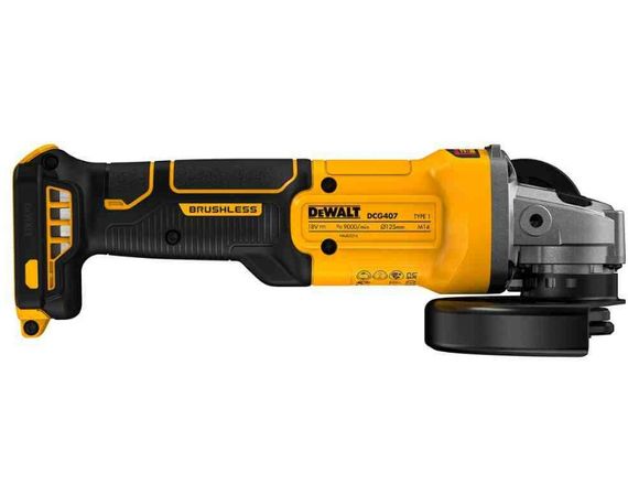 Шліфмашина кутова-болгарка DeWALT акумуляторна безщіткова без АКБ та ЗП DCG407NT | Зображення 5