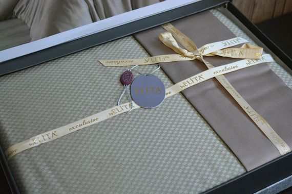 Постельное белье Elita Exclusive Jacquard Bamboo 200 х 220 см Vizon | Зображення 5