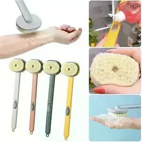 Щетка для душа Body Brush AND LY-588 с длинной ручкой и дозатором