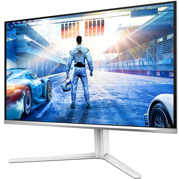 TFT 27" Philips 27M2N6501L, QD-OLED, 240Гц, 2хHDMI, DP, USB-hub, HAS, Pivot, білий | Зображення 1
