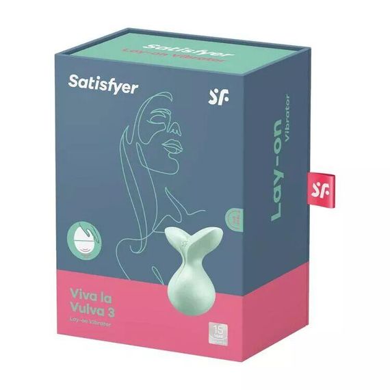 Мінівібромасажер Satisfyer Viva la Vulva 3 Mint Sex Aura | Зображення 5
