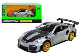 Машина металева 68705 1:32 "Porsche 911 GT2 RS", на батарейки, світло, звук, відкриваються двері, коробка 18x9x8 см АВТОПРОМ