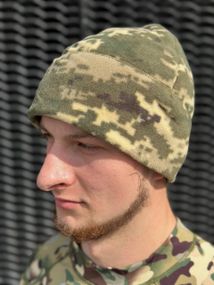 Шапка фліс піксель