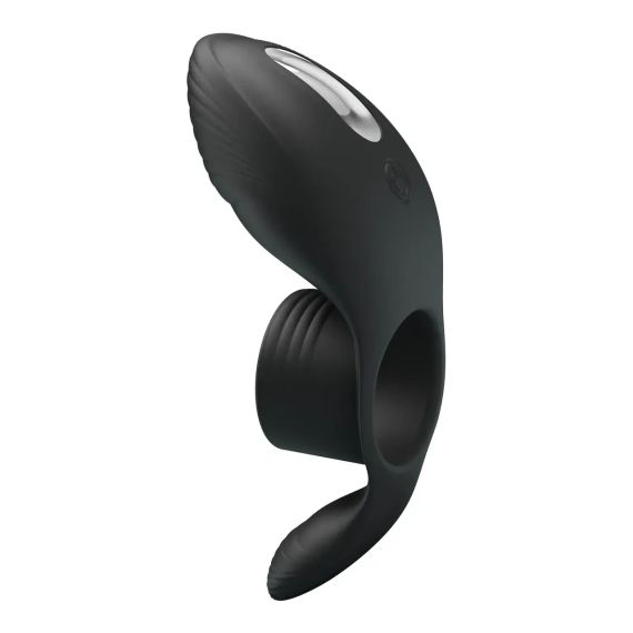 Вибро-кольцо Pretty Love - Vibration Penis Sleeve Black 7 vibration functions, BI-210198 sexstyle | Зображення 2