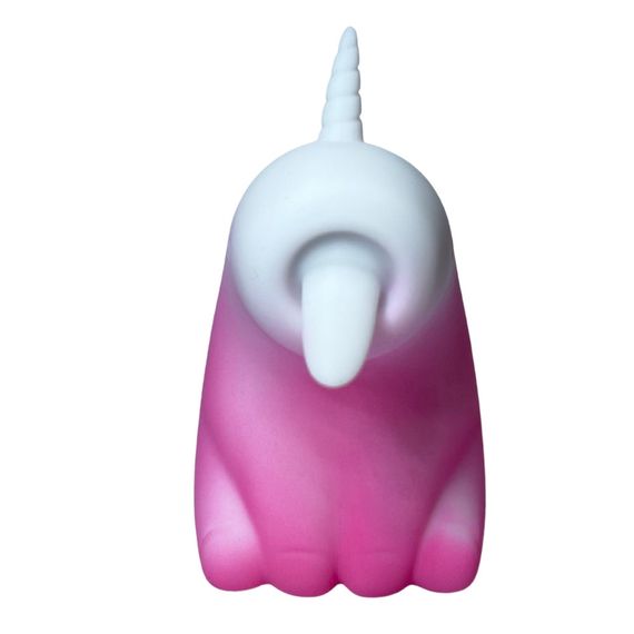 Стимулятор клітора з довгим обертовим язичком UNIVIBE Єдиноріг, 10 режимів, градієнт біло-рожевий sexstyle | Зображення 8