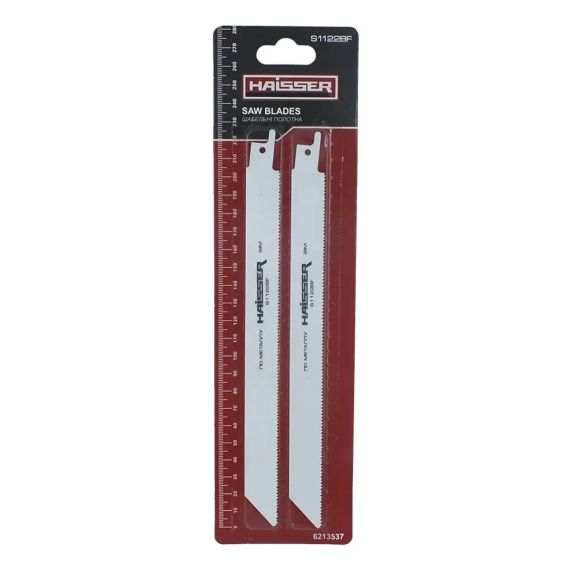 Шабельні полотна S 1122 BF н-р 2шт (HS118029) HAISSER для шабельної пили, товстий листовий метал (3 - 8 мм). До 175 мм