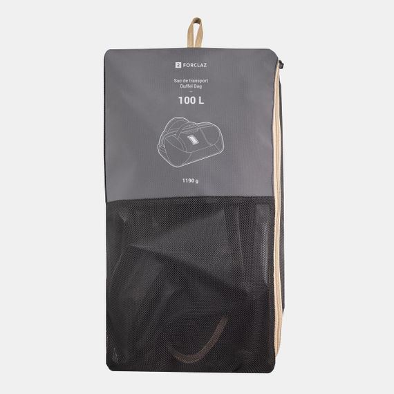 Сумка-баул Duffel 100 Basic для трекінгу 100 л чорна - One Size | Зображення 7