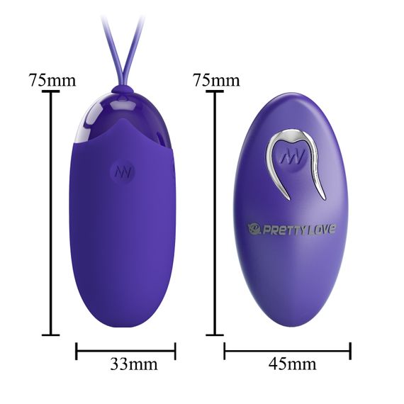 Віброяйце - Pretty Love Berger-Youth Wireless Egg Blue | Зображення 6