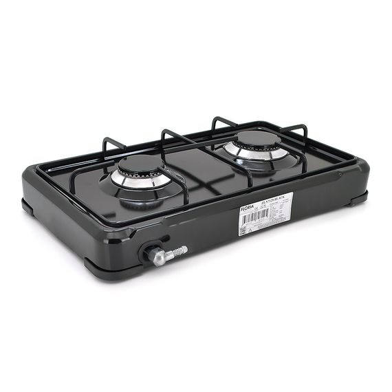 Газова плита Floria ZLN7128, 2 комфорки, Black | Зображення 1