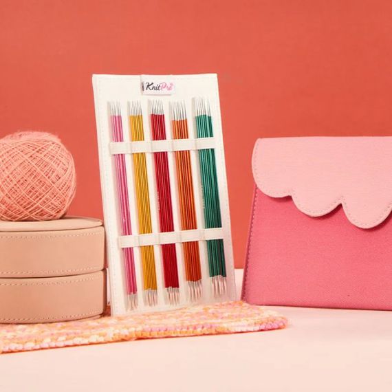 Набір шкарпеткових сталевих спиць KnitPro Zing Deluxe - Socks Kit, 15 см | Зображення 2