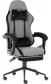 Кресло геймерское GT Racer X-2324 Fabric GrayBlack Suede
