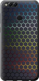 Чехол на Huawei Honor 7X Переливающиеся соты "498u-1139-17620"