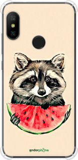 Чохол на Xiaomi Mi A2 Lite Єнотик з кавуном "4605sp-1522-2448"