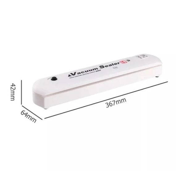Вакуумний пакувальник продуктів білій Vacuum Sealer кухонний вакууматор для дому | Зображення 5