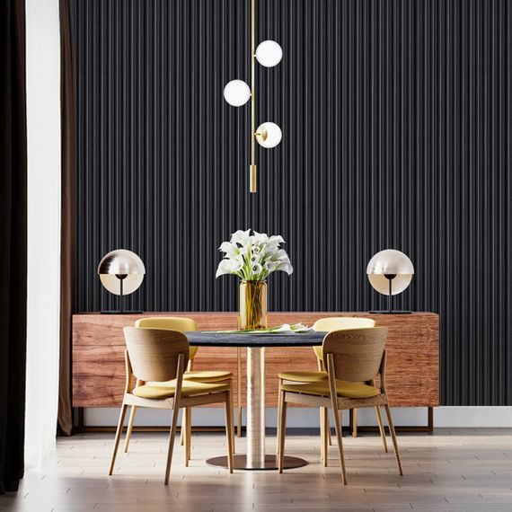 Рейка декоративна WPC стінова 3000х150х9мм Антрацит SW-00001869 | Зображення 6