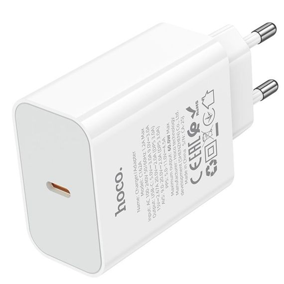 МЗП Hoco C162A Source PD40W (1USB-C) White | Зображення 2