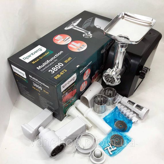 М'ясорубка з решіткою для фаршу, М'ясорубка 3в1 м'для дому 'ясорубки ковбасок WR-22 | Зображення 5