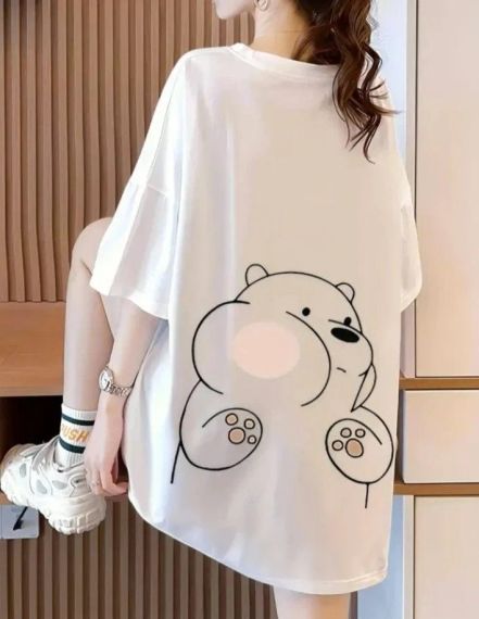 Футболка жіноча з принтом повсякденна XL Білий