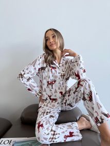 Домашня жіноча піжама COSY "Норді"(сорочка+штани)