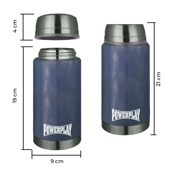 Термос харчовий PowerPlay 9002 Синій 750 мл | Зображення 3