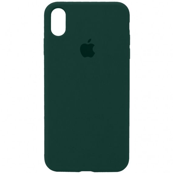 Чохол Silicone Case Full Protective (AA) для Apple iPhone XR (6.1") Зелений / Forest green