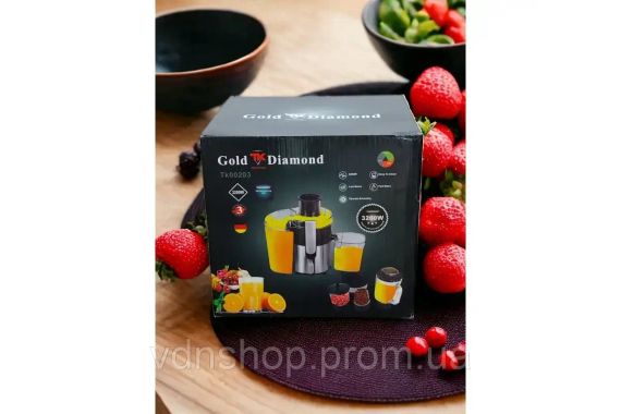 Кухонний комбайн 4 в 1 Top Kitchen TK00203 Соковитискач блендер кавомолка подрібнювач на 3200 Вт | Зображення 2