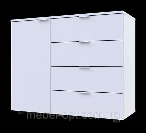 Сучасний комод С1 Doros Білий Ш100хГ38,1хВ81,2 см, у стилі модерн