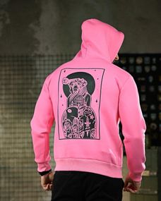 Милитари худи на флисе GENESIS girl pink ПП8071