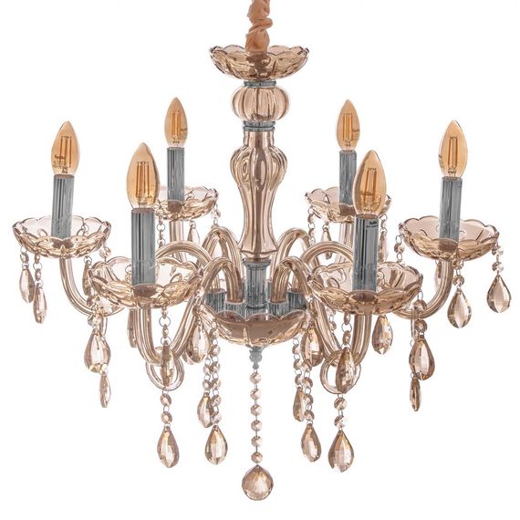 Люстра свеча подвесная хрустальная E14 40W CH (BCL-684S/6) | Зображення 3