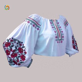 Рубашка Украинская вышиванка  44428789 цвет белый размер L/XL