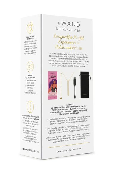 Віброкуля на ланцюжку Le Wand NECKLACE VIBE, металевий, золотий sexstyle | Зображення 8