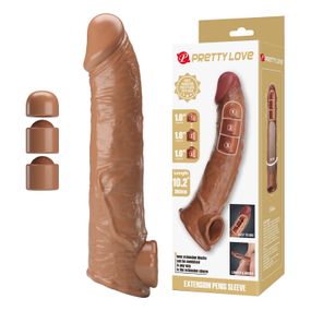 Подовжуюча насадка на член - Pretty Love Extension Penis Sleeve Latin, 26 см