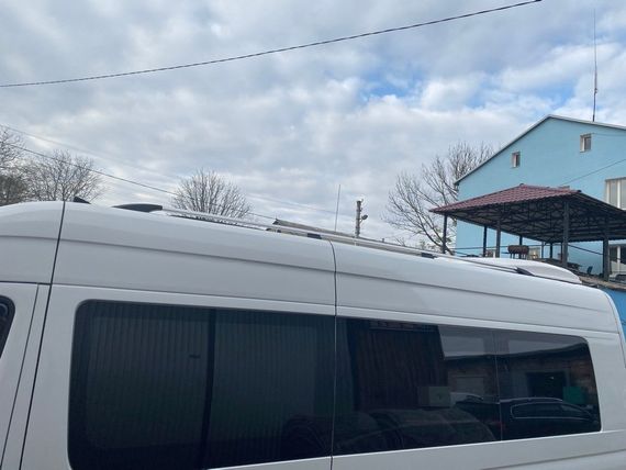 Рейлинги DD (2 шт, алюм) 265 см, Черный мат для Fiat Ducato 2006-2024 и | Зображення 2