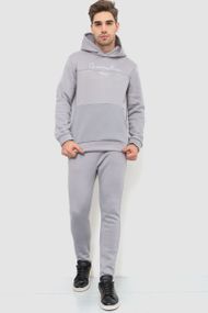 Спортивный костюм мужской на флисе, цвет светло-серый, 238R57160