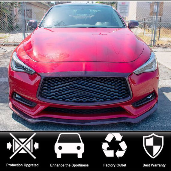 Окантовка решетки радиатора (для Q60 2016-2022, Карбон) для Infiniti Q50/Q60 | Зображення 1