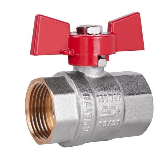 Кран кульовий Thermo Alliance Standart 1" ВР для води (метелик) SD602NW25PN40